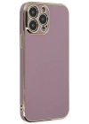 Newface iPhone 15 Pro Max Kılıf Volet Silikon - Mor