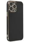 Newface iPhone 15 Pro Max Kılıf Volet Silikon - Siyah