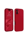 Newface iPhone 16 Kılıf First Silikon - Kırmızı