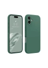 Newface iPhone 16 Kılıf First Silikon - Koyu Yeşil