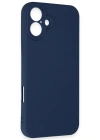 Newface iPhone 16 Kılıf First Silikon - Lacivert