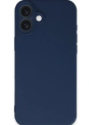 Newface iPhone 16 Kılıf First Silikon - Lacivert