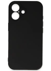 Newface iPhone 16 Kılıf First Silikon - Siyah