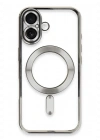 Newface iPhone 16 Kılıf Kross Magneticsafe Kapak - Gümüş