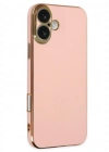 Newface iPhone 16 Kılıf Volet Silikon - Pembe