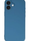 Newface iPhone 16 Plus Kılıf First Silikon - Mavi