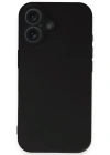 Newface iPhone 16 Plus Kılıf First Silikon - Siyah