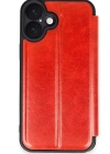 Newface iPhone 16 Plus Kılıf Flip Cover - Kırmızı