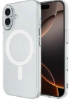 Newface iPhone 16 Plus Kılıf Magneticsafe Şeffaf Silikon - Şeffaf
