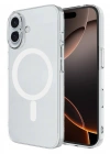 Newface iPhone 16 Plus Kılıf Magneticsafe Şeffaf Silikon - Şeffaf