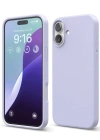 Newface iPhone 16 Plus Kılıf Nano içi Kadife Silikon - Lila