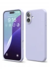Newface iPhone 16 Plus Kılıf Nano içi Kadife Silikon - Lila