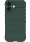 Newface iPhone 16 Plus Kılıf Optimum Silikon - Koyu Yeşil