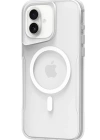 Newface iPhone 16 Plus Kılıf PC Poso Magsafe Kapak - Şeffaf