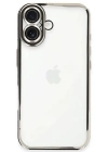 Newface iPhone 16 Plus Kılıf Razer Lensli Silikon - Gümüş