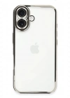 Newface iPhone 16 Plus Kılıf Razer Lensli Silikon - Gümüş