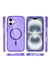 Newface iPhone 16 Plus Kılıf Star Magsafe Kapak - Mor