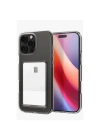 Newface iPhone 16 Pro Kılıf Kart Şeffaf Silikon - Şeffaf