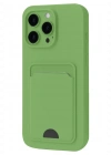 Newface iPhone 16 Pro Kılıf Kelvin Kartvizitli Silikon - Açık Yeşil