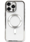 Newface iPhone 16 Pro Kılıf Kross Magneticsafe Kapak - Gümüş