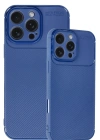 Newface iPhone 16 Pro Max Kılıf Auto Focus Karbon Kapak - Lacivert