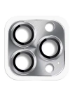 Newface iPhone 16 Pro Max Pers Alüminyum Kamera Lens - Gri