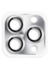 Newface iPhone 16 Pro Max Pers Alüminyum Kamera Lens - Gümüş