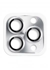 Newface iPhone 16 Pro Max Pers Alüminyum Kamera Lens - Gümüş
