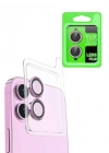 Newface iPhone 16 Raze Metal Kamera Lens - Pembe