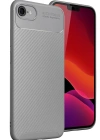 Newface iPhone 16E Kılıf Auto Focus Karbon Kapak - Gri