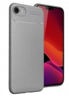 Newface iPhone 16E Kılıf Auto Focus Karbon Kapak - Gri