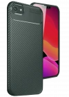 Newface iPhone 16E Kılıf Auto Focus Karbon Kapak - Koyu Yeşil
