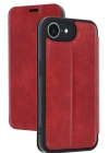 Newface iPhone 16E Kılıf Flip Cover - Kırmızı