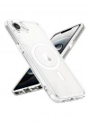Newface iPhone 16E Kılıf Magneticsafe Şeffaf Silikon - Şeffaf