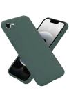 Newface iPhone 16E Kılıf Nano içi Kadife Silikon - Koyu Yeşil