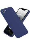Newface iPhone 16E Kılıf Nano içi Kadife Silikon - Lacivert