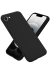 Newface iPhone 16E Kılıf Nano içi Kadife Silikon - Siyah