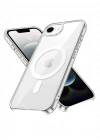 Newface iPhone 16E Kılıf Pc Real Magsafe Kapak - Şeffaf