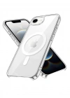 Newface iPhone 16E Kılıf Pc Real Magsafe Kapak - Şeffaf