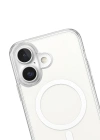 Newface iPhone 17 Kılıf Magneticsafe Şeffaf Silikon - Şeffaf