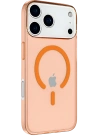 Newface iPhone 17 Pro Kılıf Pc Real Magsafe Kapak - Turuncu