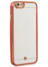 Newface iPhone 6 Kılıf Liva Lens Silikon - Kırmızı