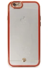 Newface iPhone 6 Kılıf Liva Lens Silikon - Kırmızı