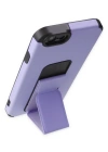 Newface iPhone 6 Kılıf Mega Standlı Silikon - Lila