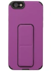 Newface iPhone 6 Kılıf Mega Standlı Silikon - Mor