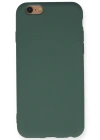 Newface iPhone 6 Kılıf Nano içi Kadife Silikon - Koyu Yeşil