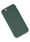 Newface iPhone 6 Kılıf Nano içi Kadife Silikon - Koyu Yeşil