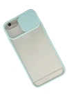 Newface iPhone 6 Kılıf Palm Buzlu Kamera Sürgülü Silikon - Turkuaz
