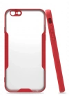 Newface iPhone 6 Kılıf Platin Silikon - Kırmızı