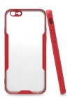 Newface iPhone 6 Kılıf Platin Silikon - Kırmızı